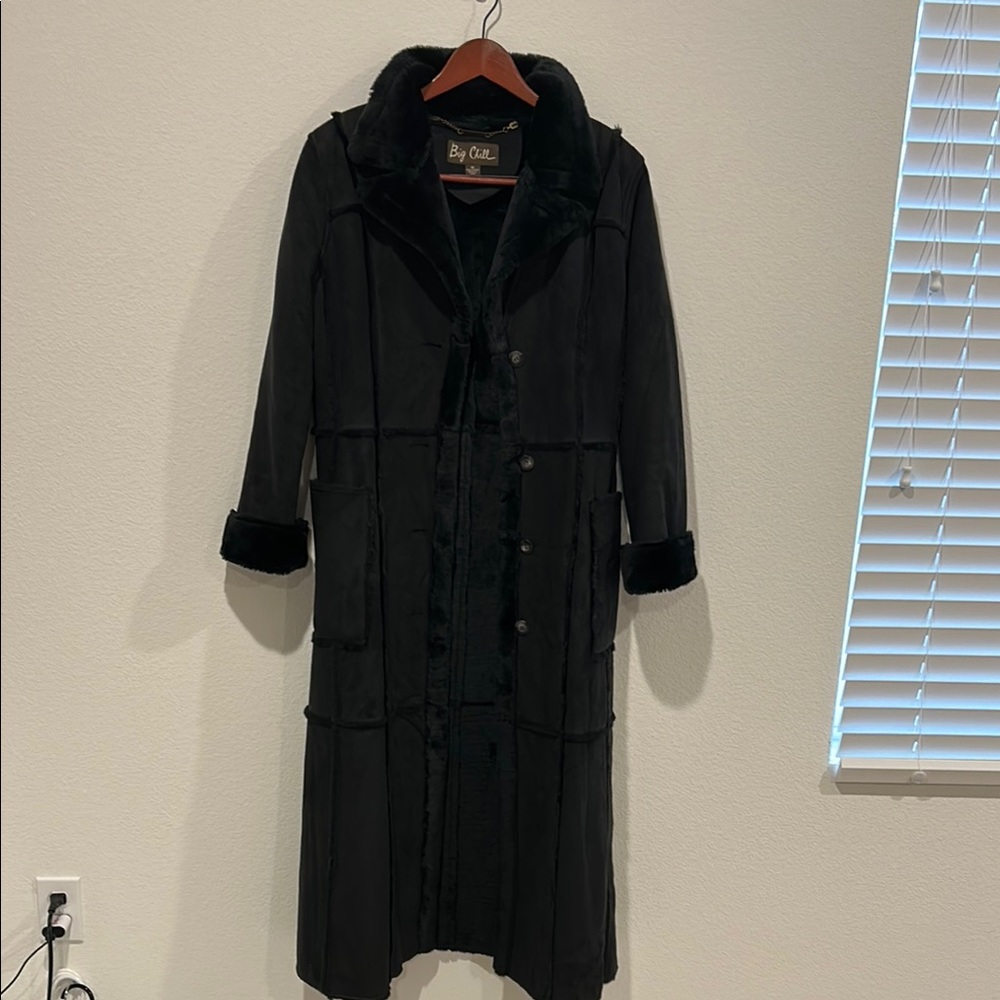 Vintage The Big Chill Elegant Black Trench Coat